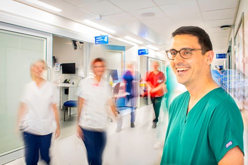 Consultant on newly opened resus wing