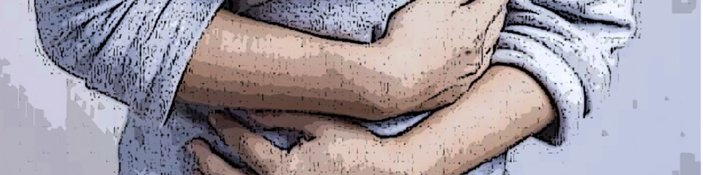 Image of person holding tummy in discomfort due to C.diff